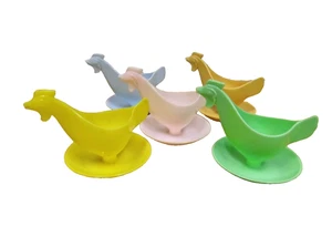 80er 5 Eierbecher Sonja Plastic DDR 80s Vintage - Bild 1 von 3