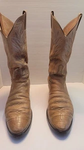 Botas de Cuero Justin HOMBRE Estilo Western 2012 Valentino Talla 9D. Usado 2x - Imagen 1 de 9