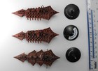 3 CHAOS CRUISERS Plastic Battlefleet Gothic BFG Ships Painted 1990s 56