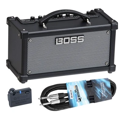 Boss Dual Cube LX Guitar Amplifier with BT-Dual Bluetooth Adapter and Cable - Image 1 of 4