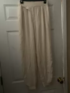 BLACK CRANE WOMEN'S RAYON/WOOL MILITARY Beige PANTS SIZE M P.O NWOT - Picture 1 of 13