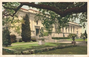 Henry E Huntington Library & Art Gallery San Marino California Postcard - Picture 1 of 2