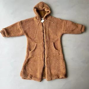 Free People Cassie Teddy Duster Coat. Brown. Medium. RRP £158 New with tags. - Picture 1 of 7