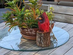 Handmade Northern Cardinal | Home Decor or Yard Art Made in the USA by Wood Chai - Picture 1 of 12