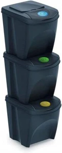 Mülleimer Abfalleimer Mülltrennsystem 75L - 3x25L Behälter Sorti Box, ÖZENSAAT - Bild 1 von 8