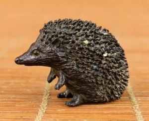 Rare Chinese bronze handmade cast hedgehog statue netsuke collectable art gift - Picture 1 of 5