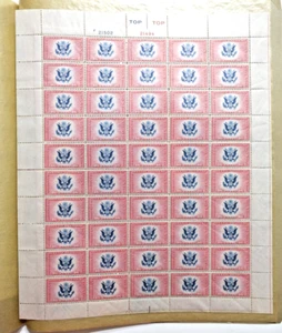 US #CE2 1936 16¢ Air Post Special Delivery Stamp Sheet of 50 MNH - Picture 1 of 2