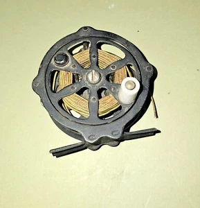 Vintage Fliegenrolle im Skelettstil 30er Jahre? Ganzmetall - Bild 1 von 7