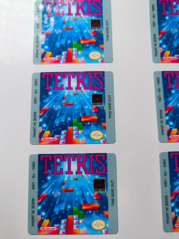 Tetris - Etichetta di ricambio per cartuccia Game Boy, adesivo - Immagine 1 di 1