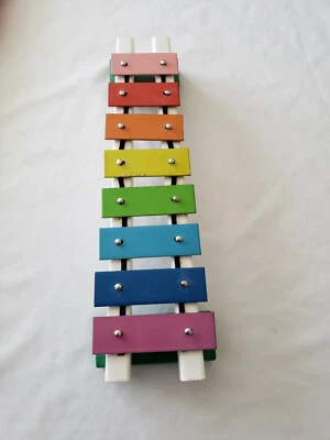 Xilófono Niños Música Juguete Aprendizaje Jugar Educativo Fondo Madera Sin Mazo Foto 1 de 4