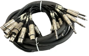 xlr female to 1/4  male cable 8 channel 5 meter long - Picture 1 of 2