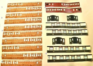 AC2086:Vintage Original Leeds Model Company (LMC) 0 Gauge Coach Overlays - Picture 1 of 9
