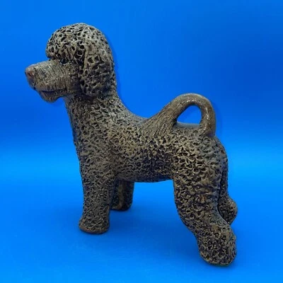 VINTAGE  FIGURINE OF A  PORTUGUESE WATER DOG SIGNED BY ARTIST T C SCHOCH - Image 1 of 4