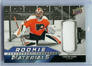 2020-21 Upper Deck Rookie Photoshoot Flashback Materials #RPF-CH Carter Hart - Picture 1 of 2