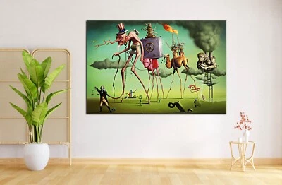 Сальвадор Дали американская мечта холст, Сальвадор Дали настенное искусство, знаменитое искусство - Изображение 1 из 4