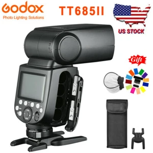 US Godox TT685II-F TT685II-F 2.4G TTL HSS Speedlight Flash For Fuji Camera+Gift - Picture 1 of 12