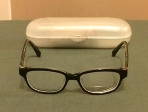 Monturas ópticas para gafas Nike para niños brazos flexibles negro plateado 5516 y estuche de colección - Imagen 1 de 9