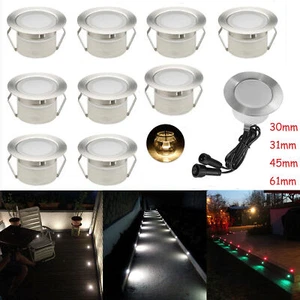 10er Set LED Bodenlampen Boden Einbaustrahler außen Terrasse Garten Beleuchtung - Bild 1 von 22