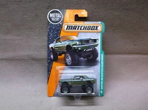 MATCHBOX 2016 #94 GREEN 1968 FORD CUSTOM 68 MUSTANG MUDSTANGER 4X4 COUPE - Picture 1 of 3