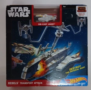 Hot Wheels Star Wars REBELS Transport Attack Battle Set NEW SEALED COLLECTOR - Picture 1 of 7