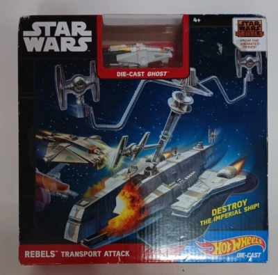 Hot Wheels Star Wars REBELS Transport Attack Battle Set NEW SEALED COLLECTOR - Image 1 of 4