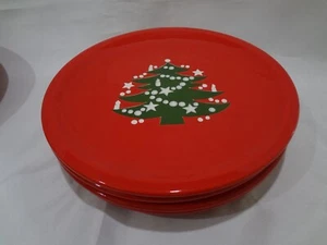 Waechtersbach Christmas Tree - Set of 4 Dinner Plates - DW, Oven, MW Safe - Picture 1 of 6