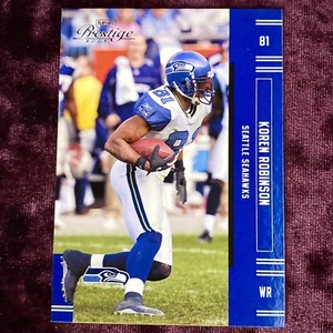Koren Robinson 2005 Playoff Prestige Seahawks Trikot NC State Wolfpack Legends - Bild 1 von 4