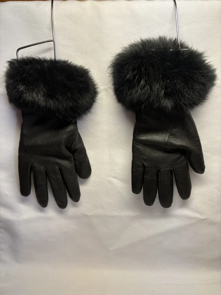 Grandoe Puños de Cuero y Piel Negro Talla 7 Foto 1 de 3