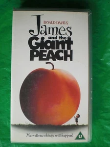 JAMES AND THE GIANT PEACH VIDEO TAPE - FREEPOST - Picture 1 of 1