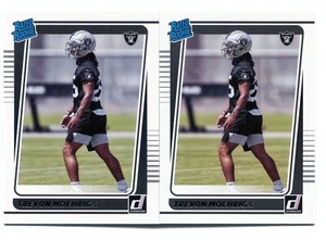 2X Trevon Moehrig Clasificado Novato 2021 Panini Donruss Fútbol NFL Raiders #350 - Imagen 1 de 2