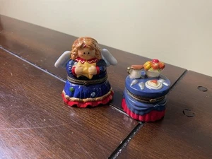 set of trinket boxes hinged - Picture 1 of 4