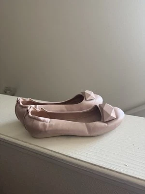 Zapatilla de ballet Pinup Couture rosa imitación cuero plana sin cordones OLIVE-08 talla 5 Foto 1 de 4