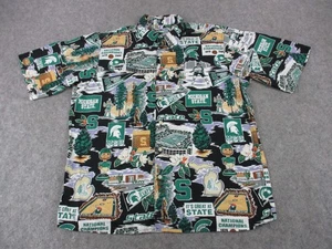 Michigan State Spartans Hemd Herren Medium Grün NCAA College Aloha Hawaii - Bild 1 von 11