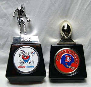 Vintage Avon Dekanter Lot NFL Denver Broncos & NBA Denver Nuggets beide 90%-95% voll - Bild 1 von 6