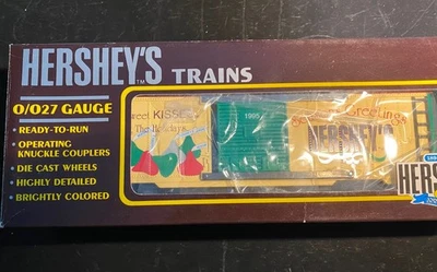 O GAUGE HERSHEY’S SEASON GREETINGS BOX CAR-MINT.OB/ K-LINE/GREAT HOLIDAY GIFT - Image 1 of 4