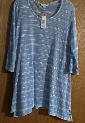 Túnica Simply Noelle azul claro nueva con etiquetas, talla L/XL Foto 1 de 2