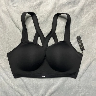 Sujetador deportivo Victorias Secret VSX Incredible Plunge negro 38DD deportivo atletismo Foto 1 de 4