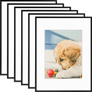 Premium 12x16 Picture Frame with Mat for 8.5x11 Photos or 12x16 Posters With... - Picture 1 of 8