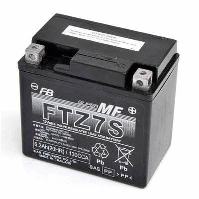 HONDA VT C Shadow 125 2001-2003  BATTERIA A GEL FTZ7S 12V 6AH - Immagine 1 di 4