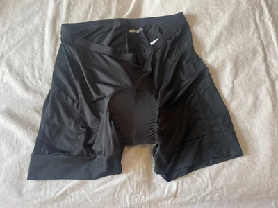 Calça de ciclismo REI masculina acolchoada forro tamanho XL preta nova sem etiquetas - Imagem 1 de 4