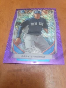 2014 Bowman Scout Top 5 Prospects Mini Chrome Refractors Purple /99 Gary Sanchez - Picture 1 of 3