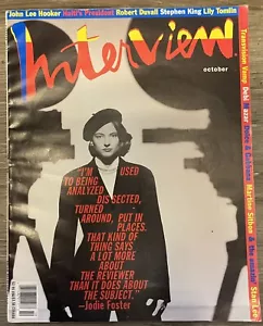INTERVIEW Magazine October 1991 - Jodi Foster Cover - Picture 1 of 10