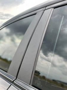 4pcs Matte Black Pillar Posts Door Trim For Skoda Octavia Mk2 1Z 2005-2013 2009 - Picture 1 of 9