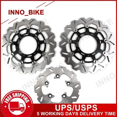 Front Rear Brake Rotors For Suzuki GSXR1000 2009 2010 2011 2012 2013 2014 2015 - Image 1 of 2