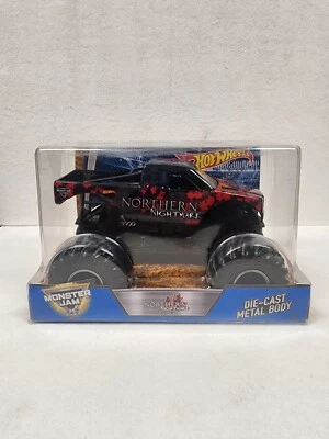 Hot Wheels HW NIB MONSTER JAM 1:24 25TH 2017 Northern Nightmare Black - Image 1 of 4