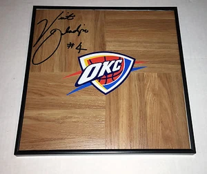 OKC Thunder VICTOR OLADIPO Signed Autographed FRAMED Basketball Floor COA!! - Picture 1 of 1