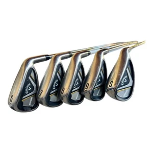 CALLAWAY EDGE IRON SETS 6-9 & SW STEEL Soft FLEX SHAFTS. - Picture 1 of 5
