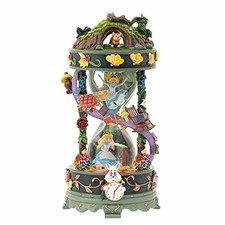 Disney store Japan 25th Anniv. Alice in Wonderland Snow Globe Dome Music box