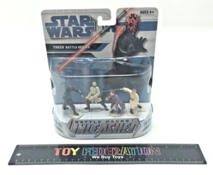 Hasbro Star Wars Unleashed Battle Packs THEED BATTLE HEROES Figures - Picture 1 of 9