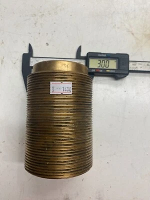 Threaded Brass Bushing 3" - 10 tpi Plumbing pipe well 1.93" ID 4" long - Image 1 of 4